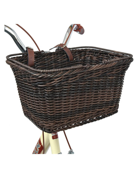 Cesta de Bicicleta GRANNY SAYS de Mimbre Desmontable 34x24x18 cm