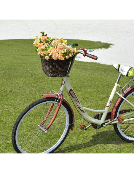 Cesta de Bicicleta GRANNY SAYS de Mimbre Desmontable 34x24x18 cm
