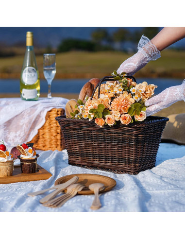 Cesta de Bicicleta GRANNY SAYS de Mimbre Desmontable 34x24x18 cm