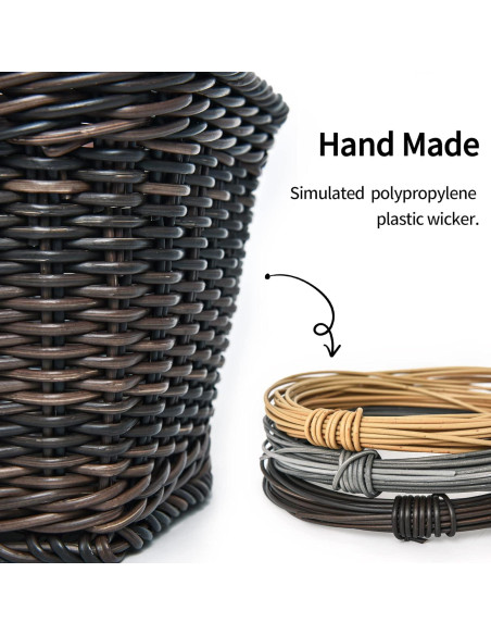 Cesta de Bicicleta GRANNY SAYS de Mimbre Desmontable 34x24x18 cm