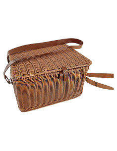 Cesta de Picnic Tejida a Mano Kovot 35.56x30.48x19.05 cm