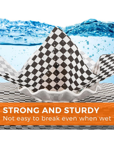 1000 Hojas de Papel Deli Encera Spakon 30.48x30.48cm Negro-Blanco