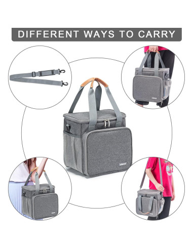 Bolsa de Aseo para Mascotas BABEYER Gris 28x23.1x29 cm