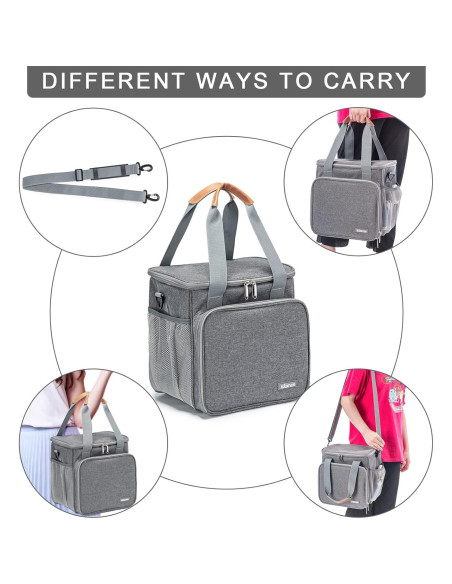 Bolsa de Aseo para Mascotas BABEYER Gris 28x23.1x29 cm