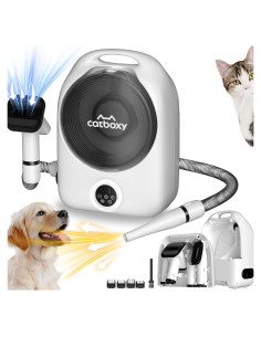 Kit de Aseo para Perros Catboxy 5 en 1 con Secador y Aspiradora