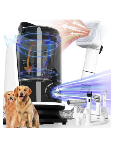Kit de Aspiradora y Secador para Perros FOTING 8 en 1 3L