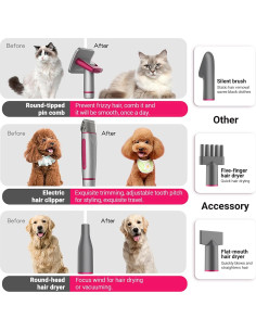 Aspiradora de Aseo para Perros Hanmei 13000Pa 10 Herramientas 2