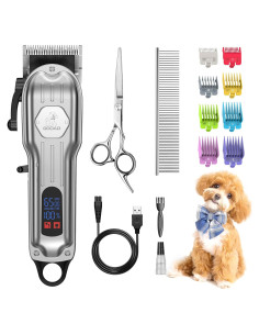 Cortadora de Pelo para Perros Gooad Recargable Plata 240 min
