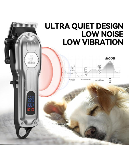 Cortadora de Pelo para Perros Gooad Recargable Plata 240 min