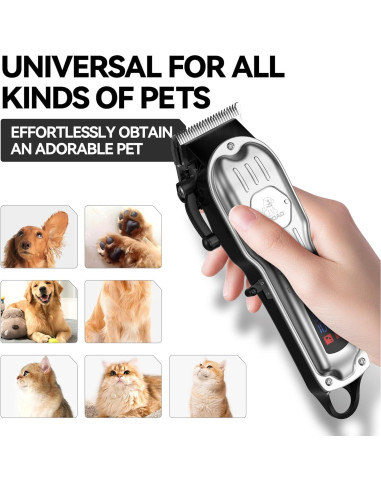 Cortadora de Pelo para Perros Gooad Recargable Plata 240 min
