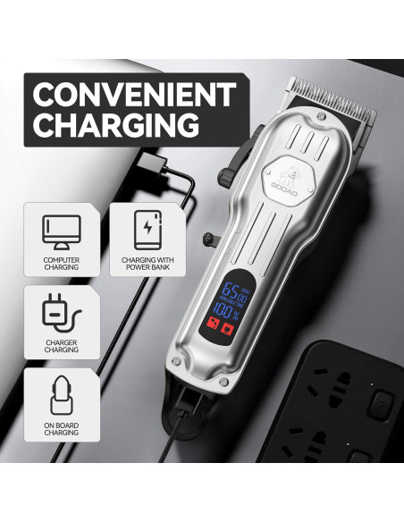 Cortadora de Pelo para Perros Gooad Recargable Plata 240 min