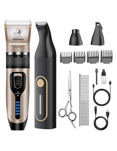 Cortadora de Pelo para Mascotas Gooad Inalámbrica Recargable
