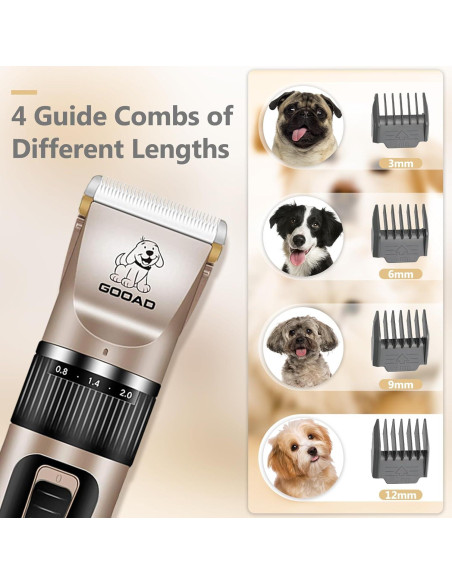 Cortadora de Pelo para Mascotas Gooad Inalámbrica Recargable