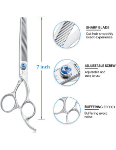 Tijeras de Aclarante JASON 7" (17.78 cm) 50 Dientes Ergonómicas 2
