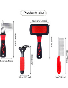 Kit de Aseo para Mascotas Patelai - 4 Piezas para Perros y Gatos 2