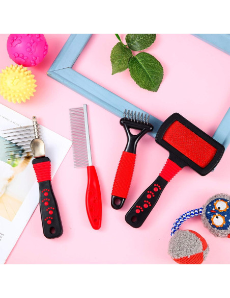 Kit de Aseo para Mascotas Patelai - 4 Piezas para Perros y Gatos