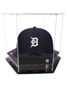 Caja de exhibición hexagonal acrílica para gorras WEI-H4 25.4x22.1x20.1 cm