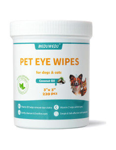 Toallitas Oculares para Mascotas MEDUWEDU 220 Piezas Coco