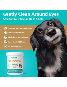 Toallitas Oculares para Mascotas MEDUWEDU 220 Piezas Coco 2