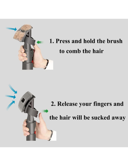 Kit de Cepillo Aspirador para Perros Smarille Dyson V15 V12 V11