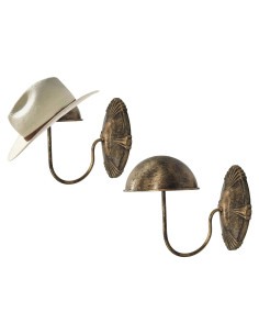 Soporte de Pared Vintage para Sombreros Owlgift - Juego de 2