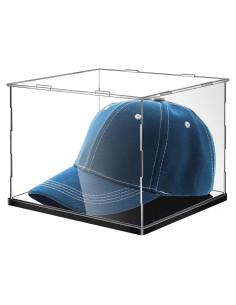 Caja de exhibición de sombreros Barydat acrílico 24.4x23.6x18.5 cm