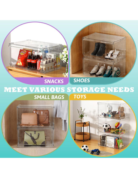 Caja Organizadora de Sombreros SCAVATA 4 Paquetes Transparente Caja Organizadora de Sombreros SCAVATA 4 Paquetes Transparente