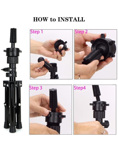 Cabeza de Maniquí de Lienzo 23" SZCY para Pelucas con Accesorios