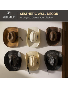 Ganchos Adhesivos para Sombreros Modern JP - Paquete de 6 2