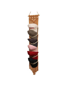 Soporte para Gorras Jontell de Macramé Boho - 1 Unidad Marrón
