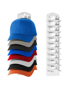 Soporte para Gorras de Béisbol KEAMIMU Blanco 1pc Montado en Pared