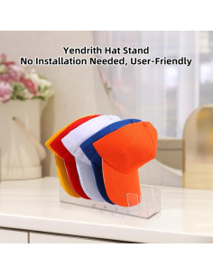 Soporte para Sombreros de Béisbol Yendrith, 2 Piezas Acrílico 2