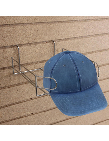 Soporte de exhibición de sombreros SSWBasics cromado 21.9x27.3 cm