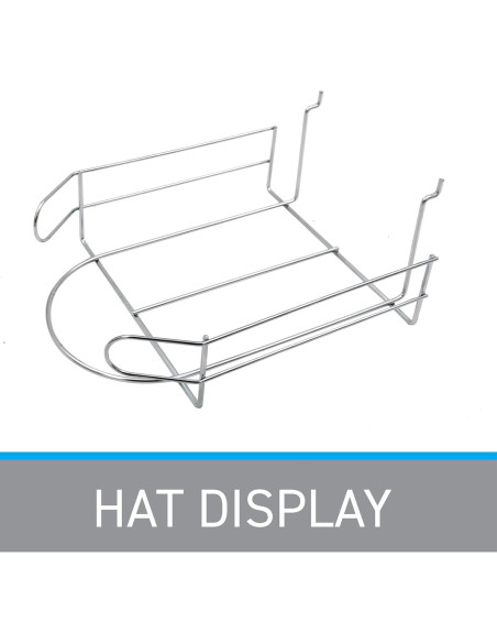 Soporte de exhibición de sombreros SSWBasics cromado 21.9x27.3 cm