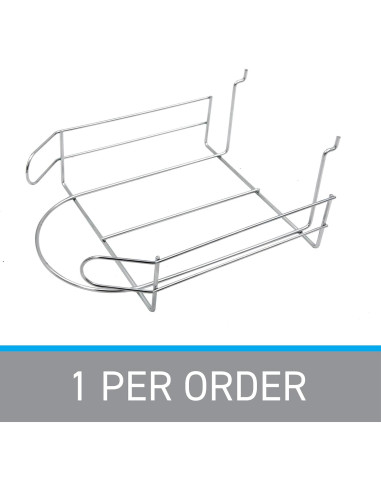 Soporte de exhibición de sombreros SSWBasics cromado 21.9x27.3 cm