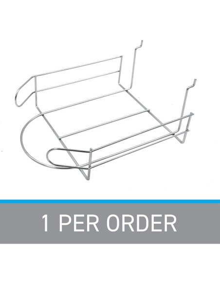 Soporte de exhibición de sombreros SSWBasics cromado 21.9x27.3 cm