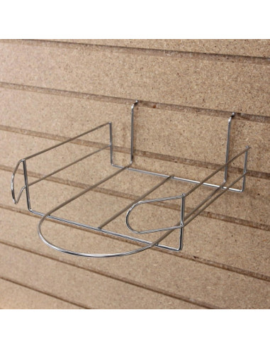 Soporte de exhibición de sombreros SSWBasics cromado 21.9x27.3 cm