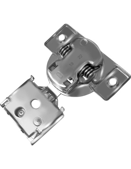 Bisagras de Cierre Suave Berta 1/2" Superposición 6 Piezas