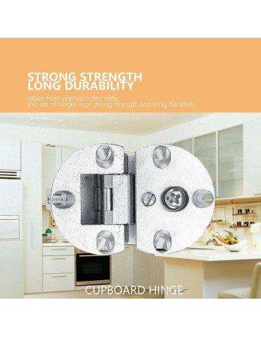 Bisagras de Cocina Ocultas Yosoo 90 Grados Cierre Suave 2 Pzas