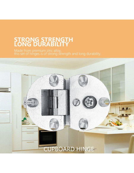 Bisagras de Cocina Ocultas Yosoo 90 Grados Cierre Suave 2 Pzas