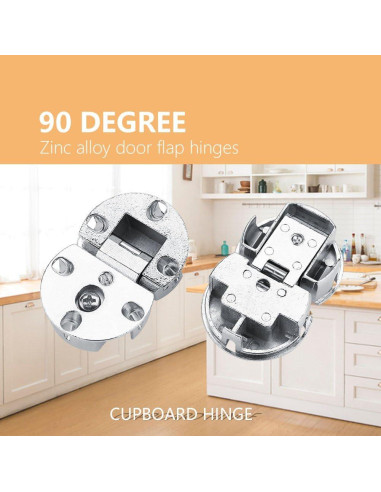 Bisagras de Cocina Ocultas Yosoo 90 Grados Cierre Suave 2 Pzas