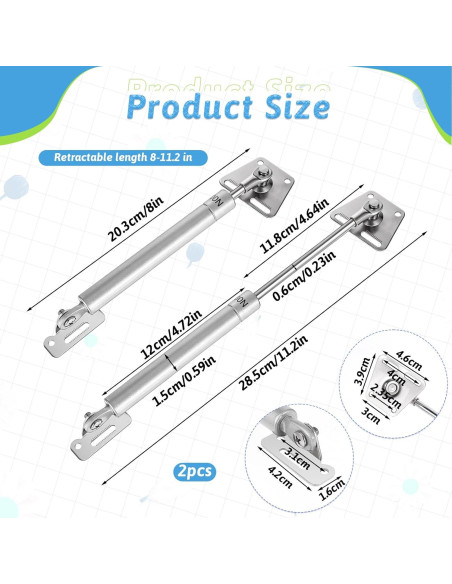 Amortiguadores de Gas SynHHergyx 10Kg para Cajas y Gabinetes