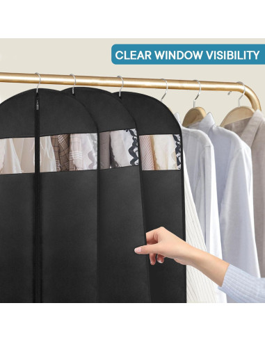 Bolsa de Vestido Colgante Moucas - Paquete de 3, 165 cm