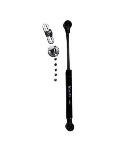 Resortes de Gas Hidráulicos Berta 25.4 cm 100N 6 Piezas Negro