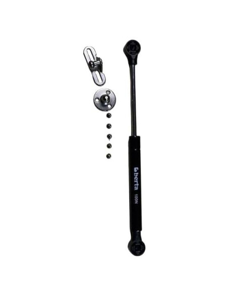 Resortes de Gas Hidráulicos Berta 25.4 cm 100N 6 Piezas Negro