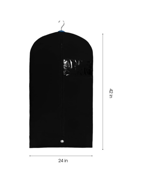 Bolsa de Traje Negra L-Pack 107 cm Duradera y Ligera