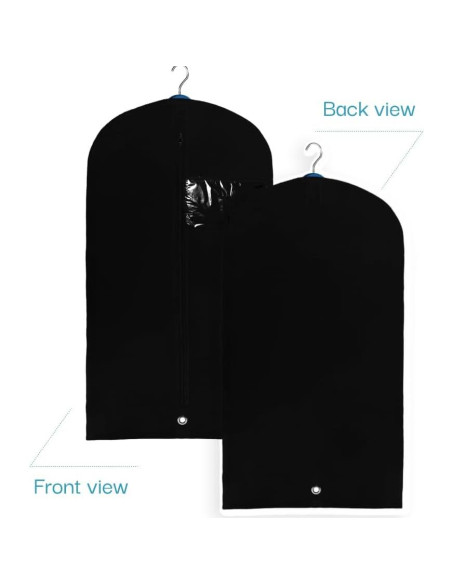 Bolsa de Traje Negra L-Pack 107 cm Duradera y Ligera