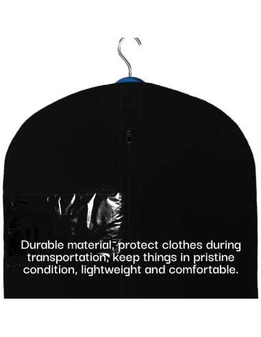 Bolsa de Traje Negra L-Pack 107 cm Duradera y Ligera