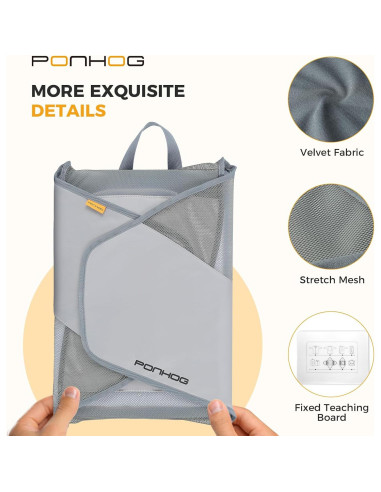 Carpeta de Ropa Ponhog Premium Plegable 39.9x29.9cm Gris