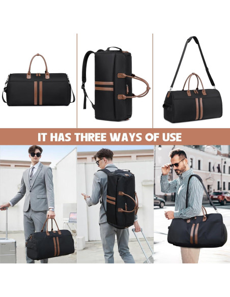 Bolsa de Ropa Convertible Myhozee 3 en 1 para Viaje 57x32cm